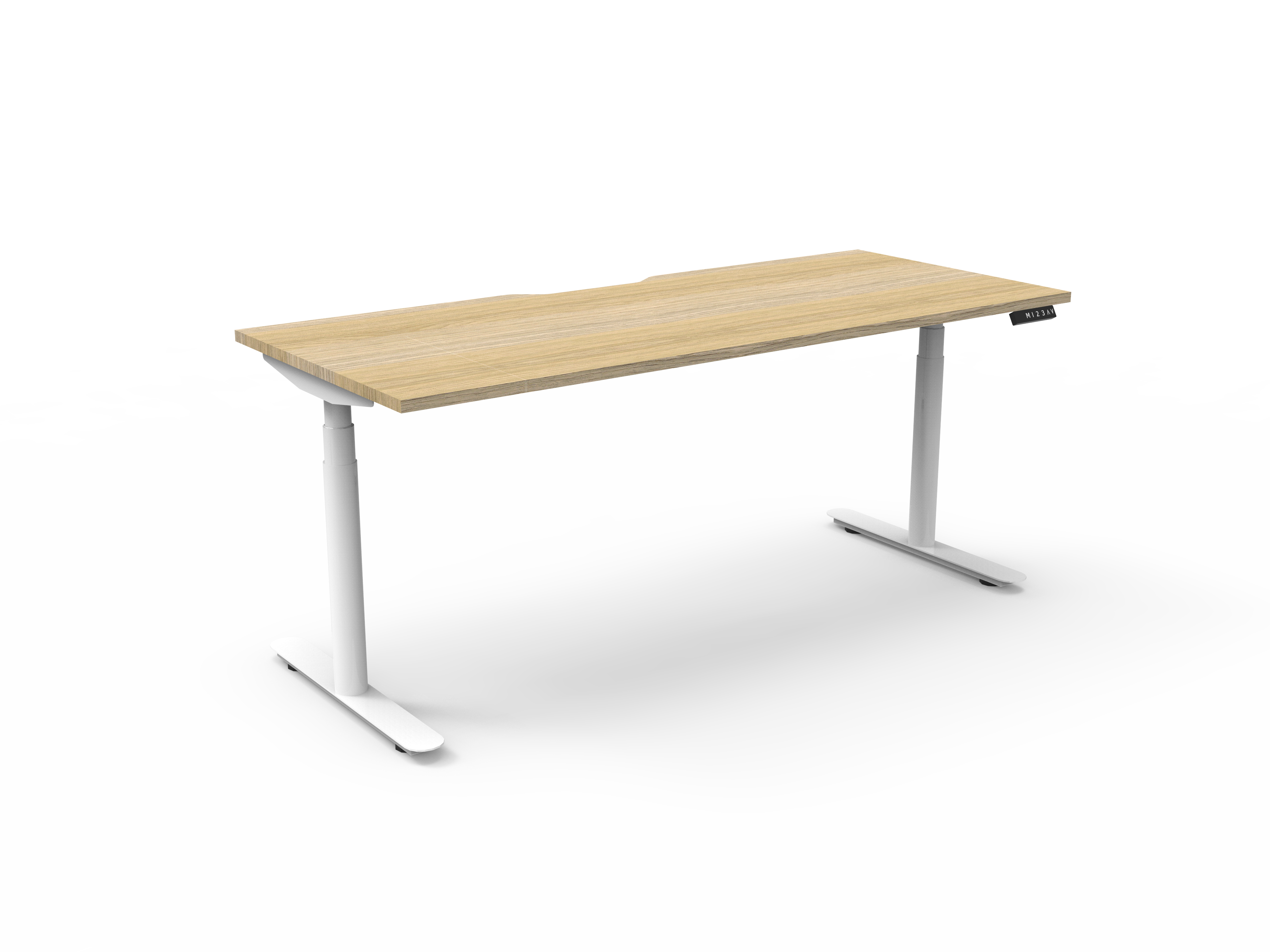 Elevate+ Individual Sit to Stand Workstation White Frame