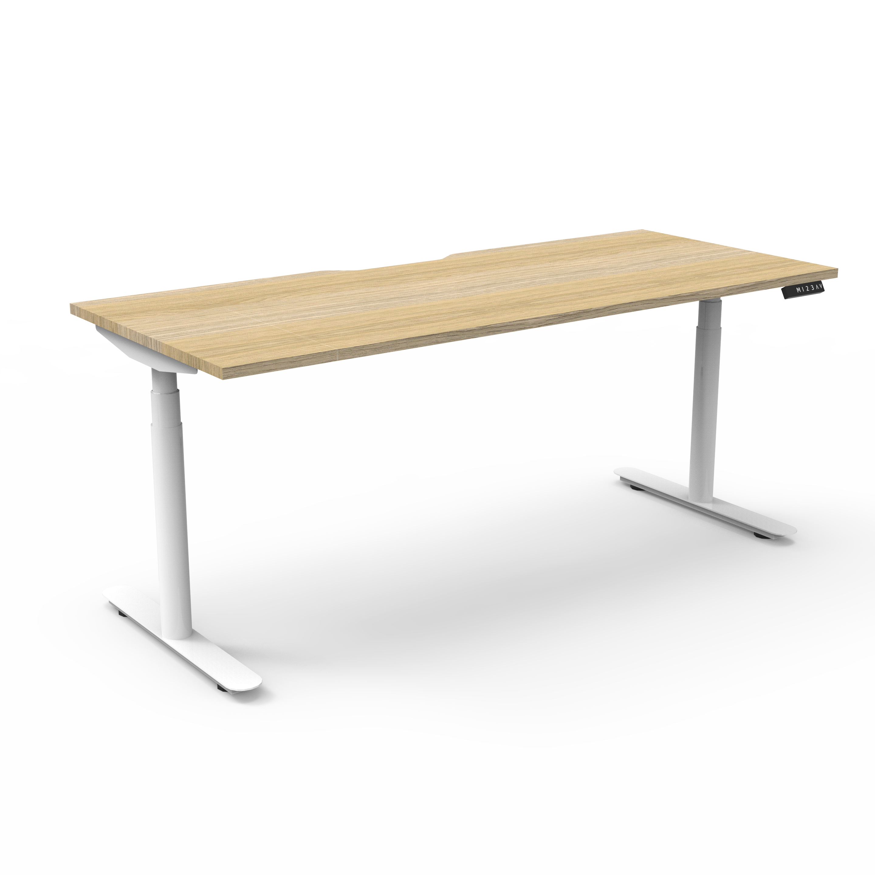 Elevate+ Individual Sit to Stand Workstation White Frame