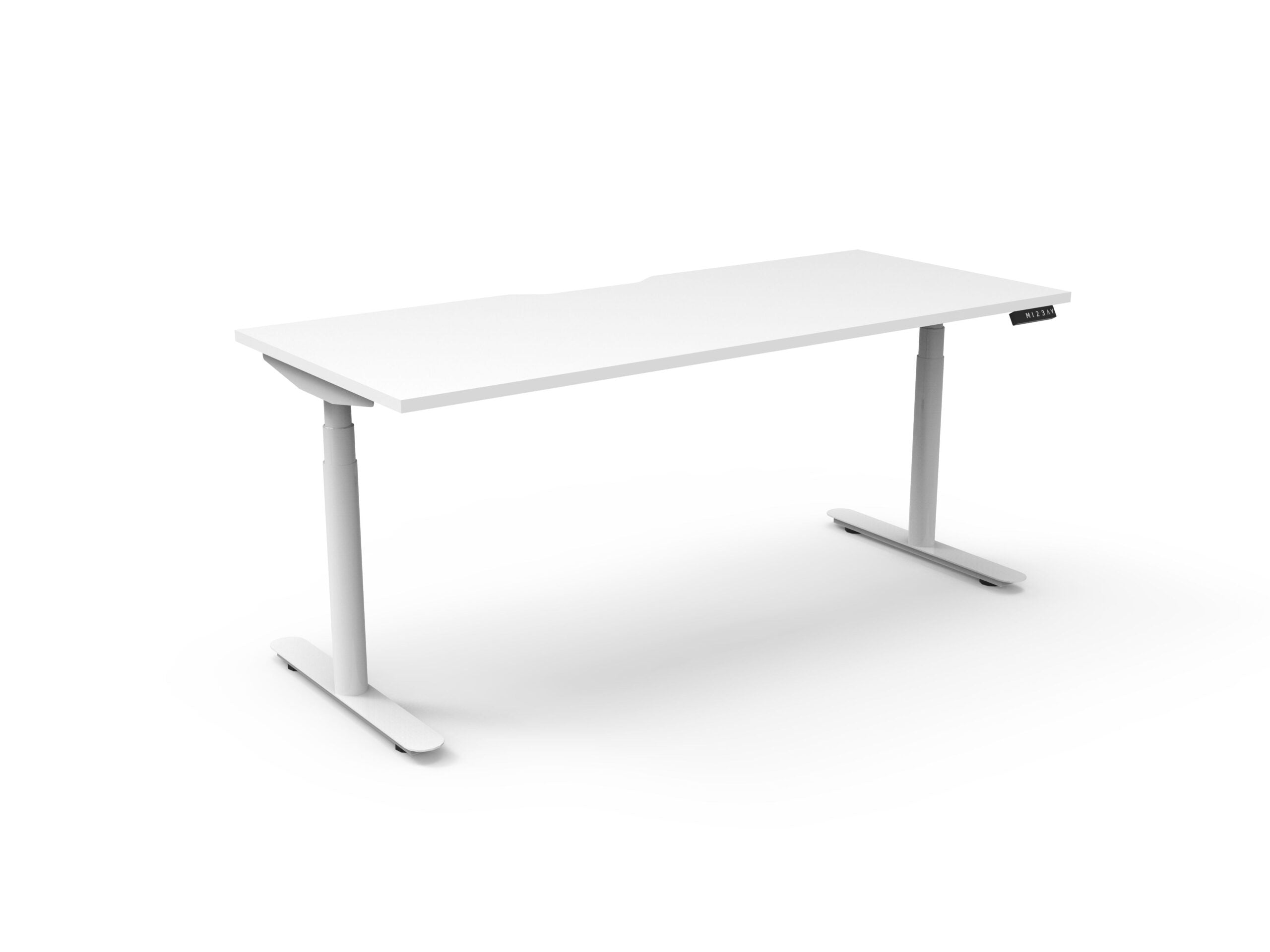 Elevate+ Individual Sit to Stand Workstation White Frame