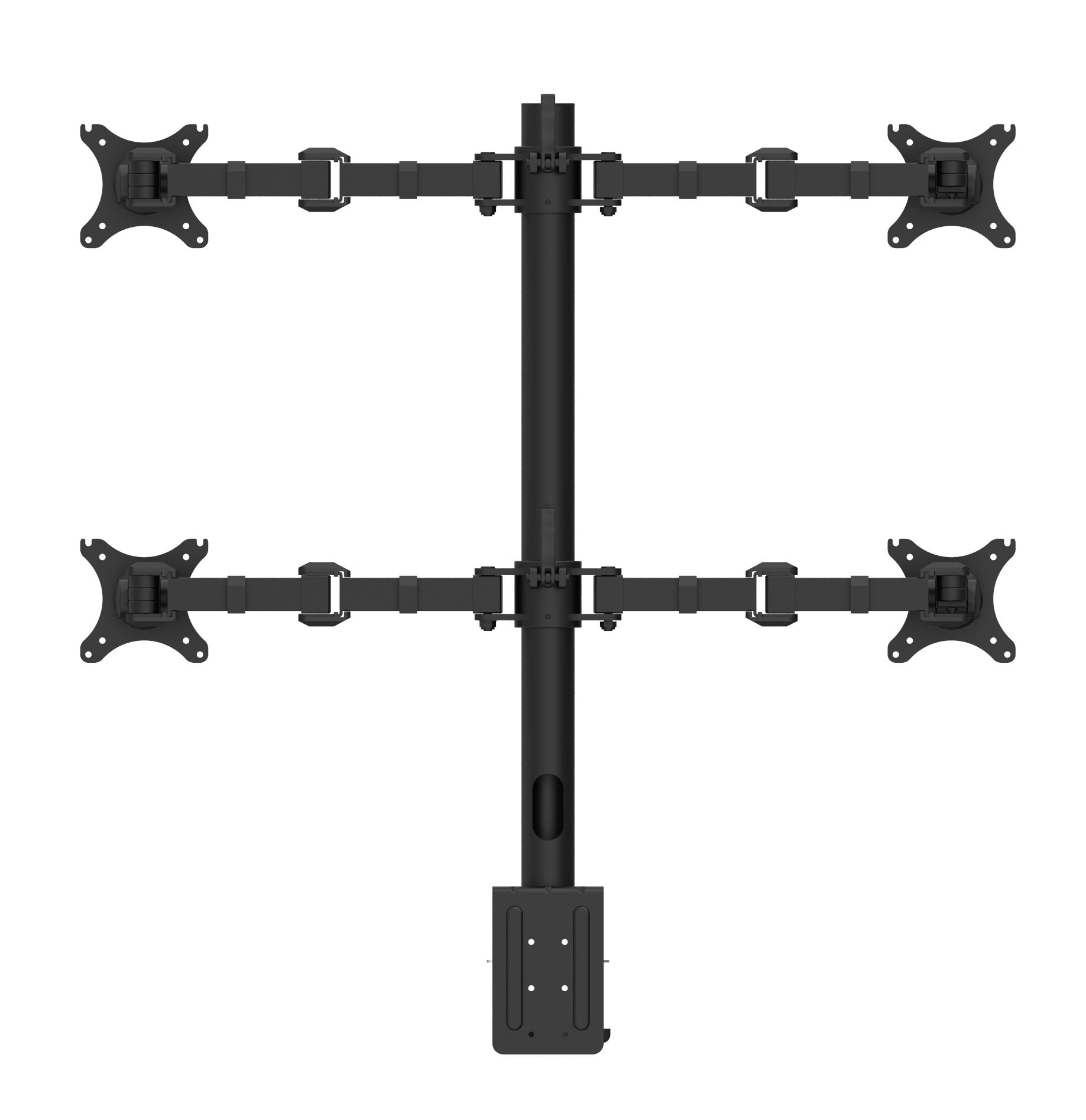 Revolve Pole Mounted Quad Monitor Arm